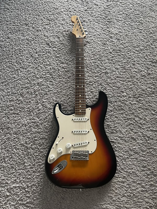 Fender Standard Stratocaster 2003 MIM Sunburst Lefty Left-Handed Strat Guitar image 1