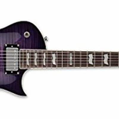 ESP LTD EC-256FM Electric Guitar, See Thru Purple Sunburst image 8
