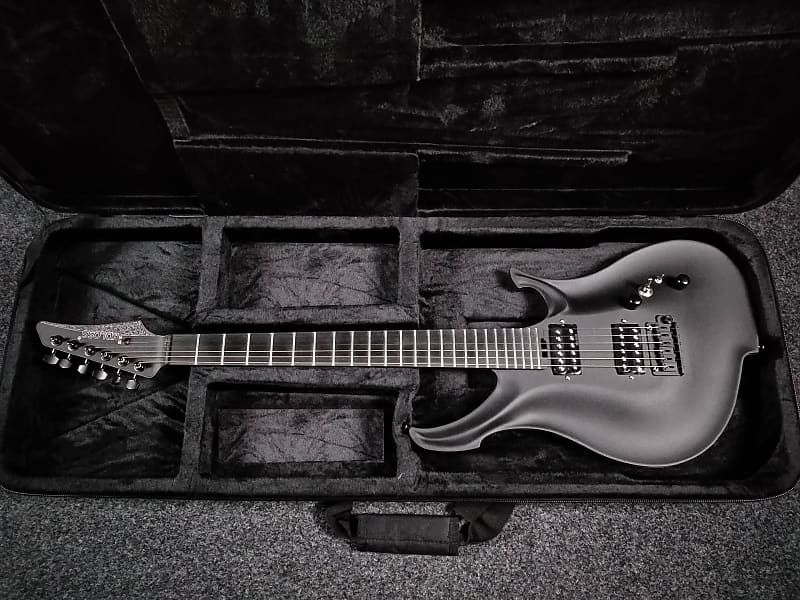 KOLOSS GT-4 Aluminum body Carbon fiber neck electric guitar Black image 1