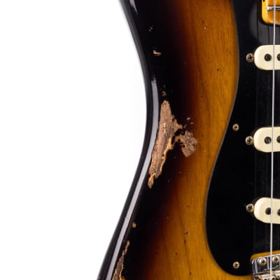 Fender Custom Shop 1957 Stratocaster Heavy Relic, Lark Guitars Custom Run -  2 Tone Sunburst (419) image 10