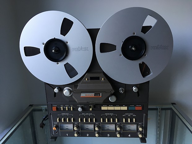 TASCAM 34B multitrack 4 track reel to reel tape deck w/mic and line inputs.  REFURBISHED! 1985