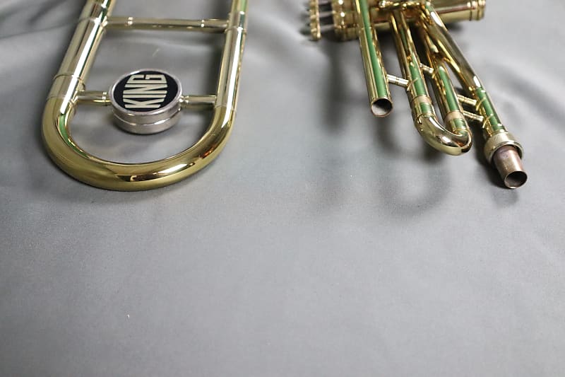 King 2103, U.S.A., 3B Valve Trombone 81'-82' Gold Brass