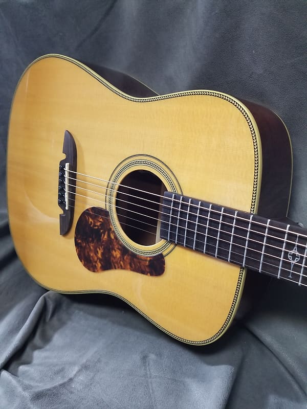 Alvarez MD60E Herringbone Masterworks Series Dreadnought Acoustic Electric image 1