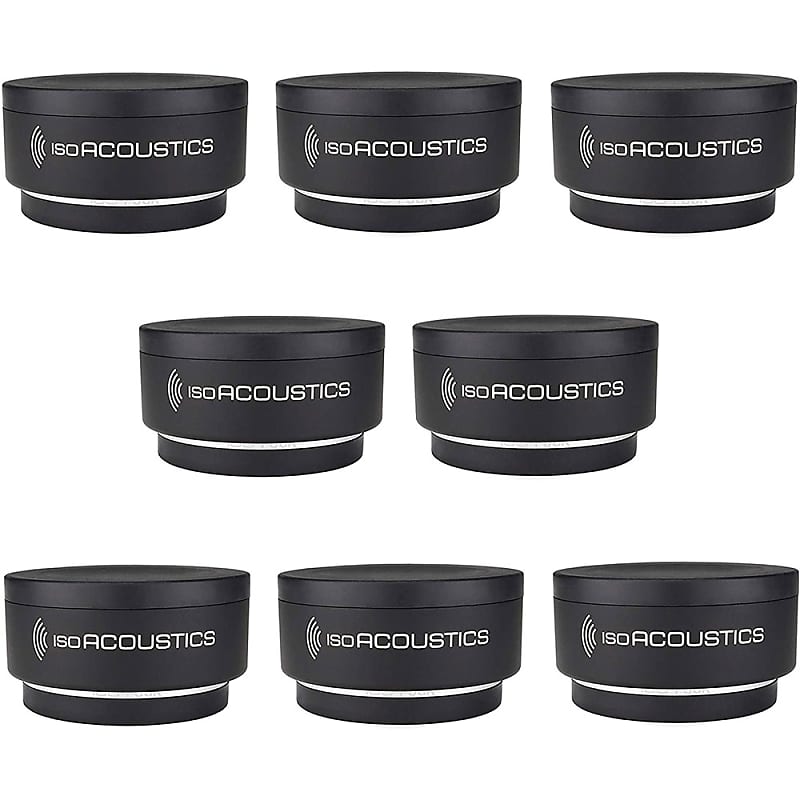 IsoAcoustics Iso-Puck Series Acoustic Isolators (Iso-Puck, 20 lbs max/Unit,  8-Pack)