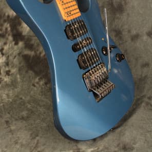 Washburn MG-340 1990s Lake Placid Blue HSH Floyd Super Strat