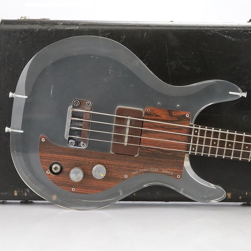 Ampeg Dan Armstrong Lucite Electric Bass Guitar Owned By David Roback #44585 image 1