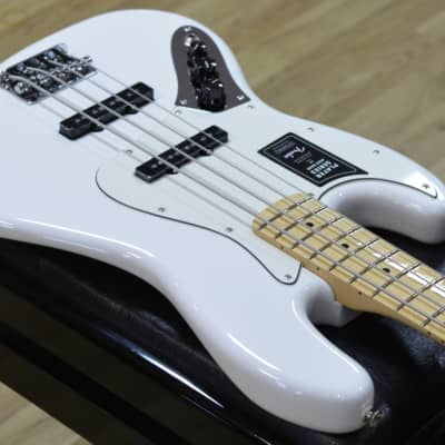 Fender Player Jazz Bass Olympic White Left-Handed Electric Bass Guitar B Stock image 8