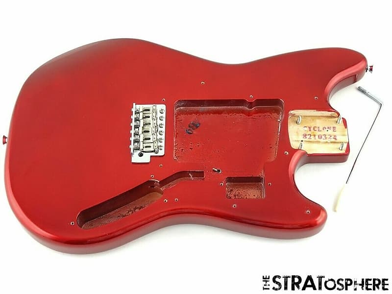 2021 Fender Squier Paranormal Cyclone BODY u0026 HARDWARE Offset Candy Apple Red