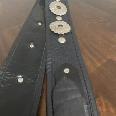 Csernl straps Black leather Concho strap image 6