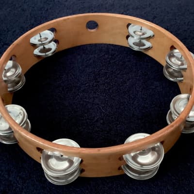 Ludwig 10” Headless Tambourine Double Row Solid Rock Maple Shell image 4