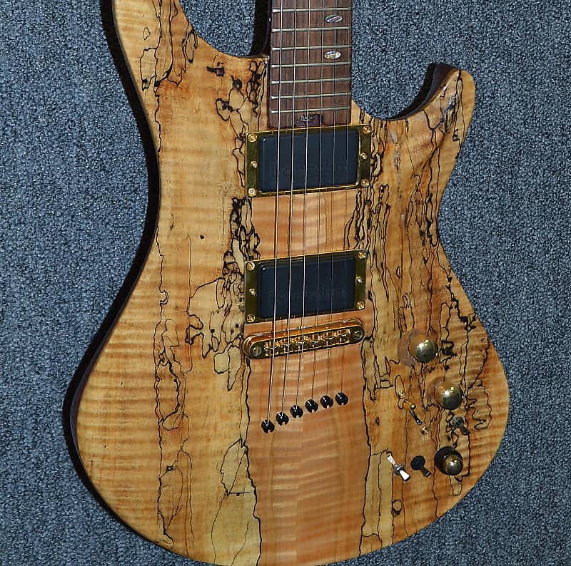 Warrior Dran Michael - Spalted Maple Top - Has Every Option - Roland Synth Ready! 2005 Natural image 1