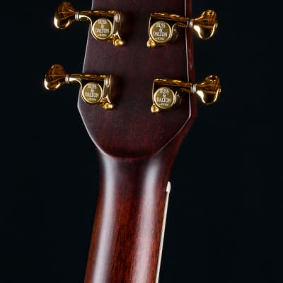 Huss and Dalton FS-41 African Mahogany and Bearclaw Italian Spruce with Paua Pearl NEW image 23