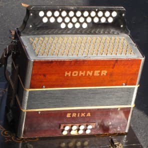 Hohner Erica Diatonic Button Accordion w/Case image 1