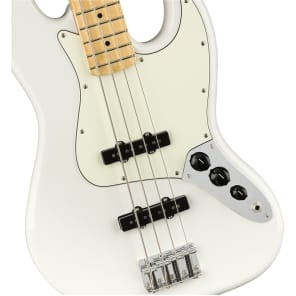 Fender Player Jazz 4-String Electric Bass Maple Fingerboard Polar White image 3