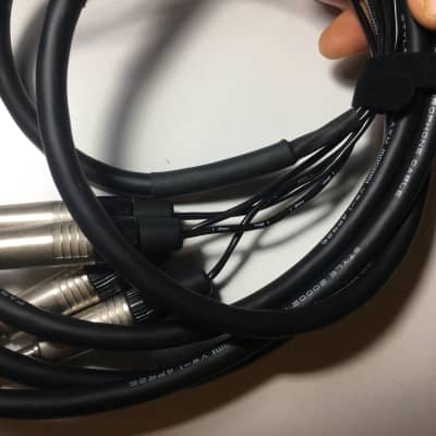 Mogami 4-Channel Xlr Snake Cable XLR 2in-2out 10ft length image 3