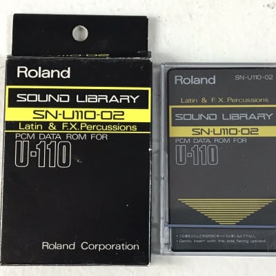 Roland SN-U110-02 Latin & F.X. Percussions ROM Card for U-110 synth
