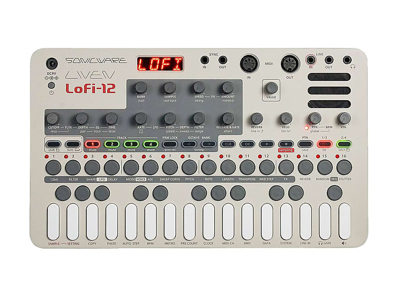 Sonicware Liven Lofi-12 27-Key Sampling Groovebox | Reverb