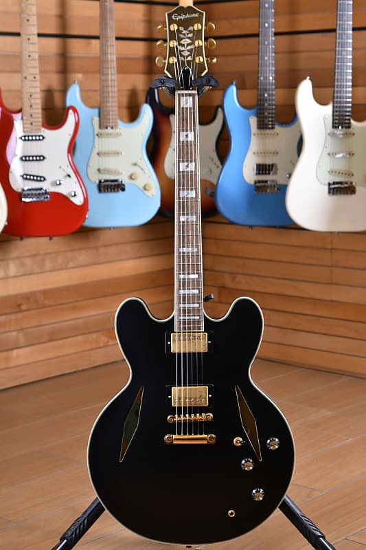 Epiphone Emily Wolfe Sheraton Stealth Outfit Black Aged Gloss image 1