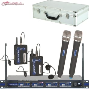 VocoPro UHF 5800 HB 7 4 Channel UHF Wireless Microphone System