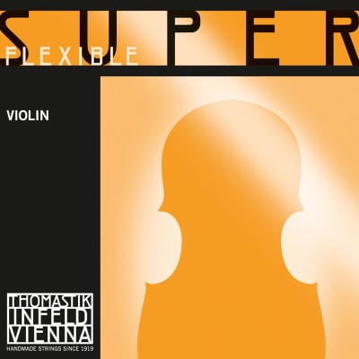 Thomastik-Infeld 12 SuperFlexible Chrome Wound Rope Core 4/4 Violin String - D (Light)