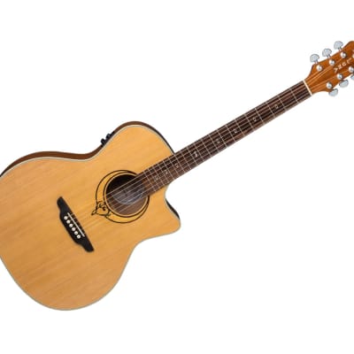 Luna Heartsong Grand Concert Acoustic/Electric Guitar w/ USB for sale