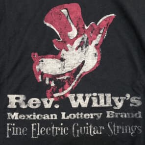 Jim Dunlop Rev Willy's T-Shirt - X Large - ''Electric Guitar Strings'' Mens Tee - 100% Cotton image 4