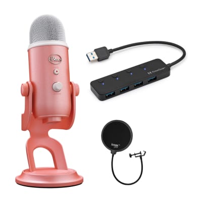 Logitech Aurora Yeti Wired Microphone in White Mist