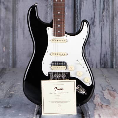 Fender American Ultra Luxe Stratocaster Floyd Rose HSS, Mystic Black *DEMO MODEL* image 9
