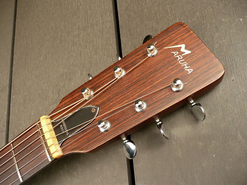 Maruha F-100M D size guitar by F.Hashimoto 1970's Natural | Reverb