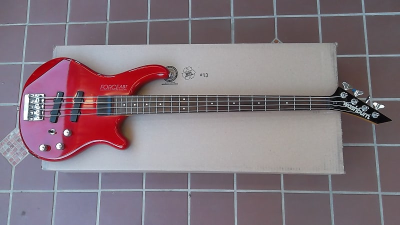 1988 Washburn B-10 Force ABT Active / Passive Bass 80's Red All