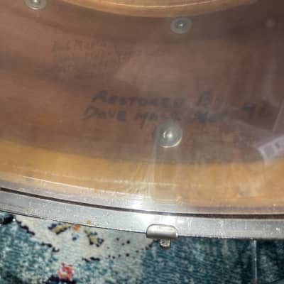 Ludwig & Ludwig 1932 - 14x6.5" No. 242. "Super Ludwig" Solid Walnut Shell Snare Drum, (Restored) 70's Throw-Off image 23