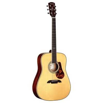 Alvarez MD60e Herringbone Masterworks Dreadnought Guitar, Acoustic Electric 2024 - Natural Gloss image 2