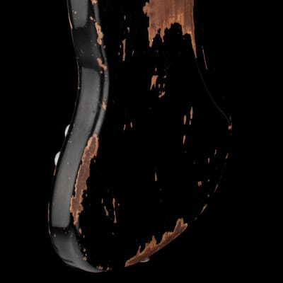 Fender Custom Shop Limited Edition Custom Jazz Bass Heavy Relic - Aged Black #68647 image 9
