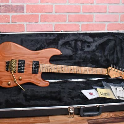 Charvel USA Custom Shop Music Zoo Exclusive Carbonized Recycled Redwood San Dimas Natural Oiled 2012 w/hardshell Case image 2