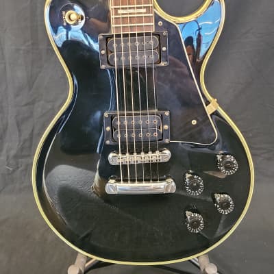 Electra SLM Les Paul style electric guitar 1980s - Black image 2