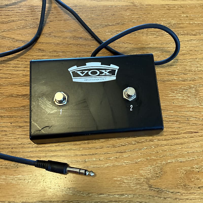 Vox two button foot switch for amp black Reverb