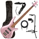 Ibanez SR300E Bass Guitar - Pink Gold Metallic BASS ESSENTIALS BUNDLE