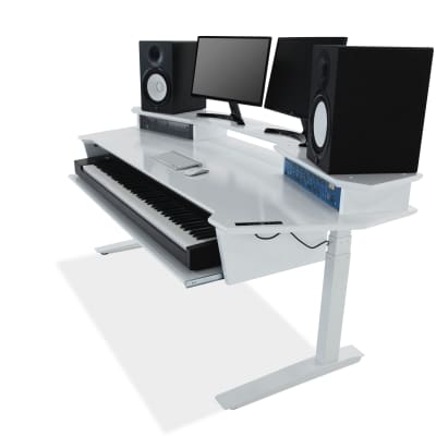 AZ Studio Workstations Elite Sit-Stand Studio Desk White image 2