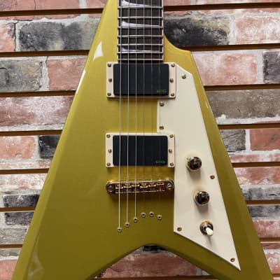 ESP LTD Kirk Hammett V Metallic Gold image 2
