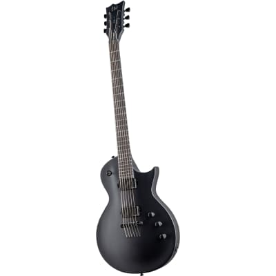 ESP LTD EC-1000 Baritone Electric Guitar, Charcoal Metallic Satin image 2