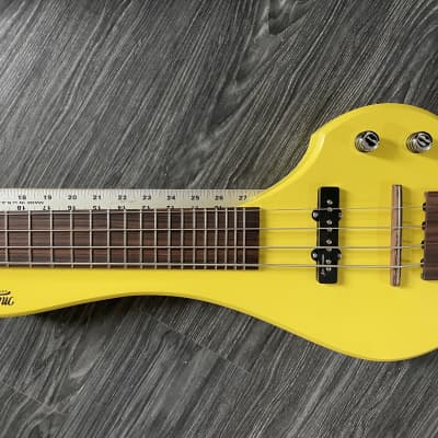MihaDo Guitar Studio FingyBass Short Travel Bass 2021 Yellow image 2