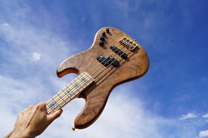 Spector USA Coda 4 Clairo Walnut 4-String Bass Guitar w/ Deluxe Protec Gig Bag (2023) image 1