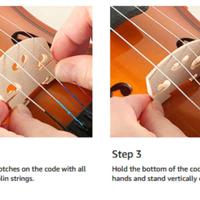 Glarry GV100 1/8 Acoustic Solid Wood Violin Case Bow Rosin Strings Shoulder Rest Tuner 2020s - Natural image 15