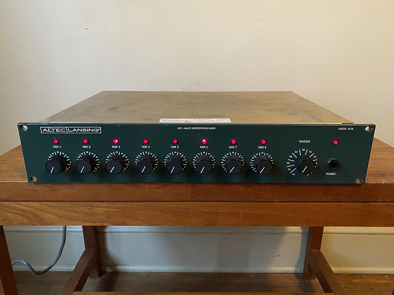 Vintage Altec 1678 8 Channel Microphone Preamp Mixer with Direct Outs + 48  Volts. Vibey !