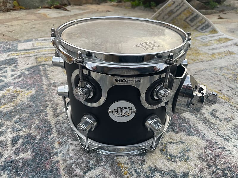 DW Design Series Rack Tom - 7-inch x 8-inch - Satin Black | Reverb