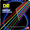 DR NMCA-11 Neon Hi-Def Acoustic Guitar Strings - Medium Light (11-50) 2010s - Multi-Color