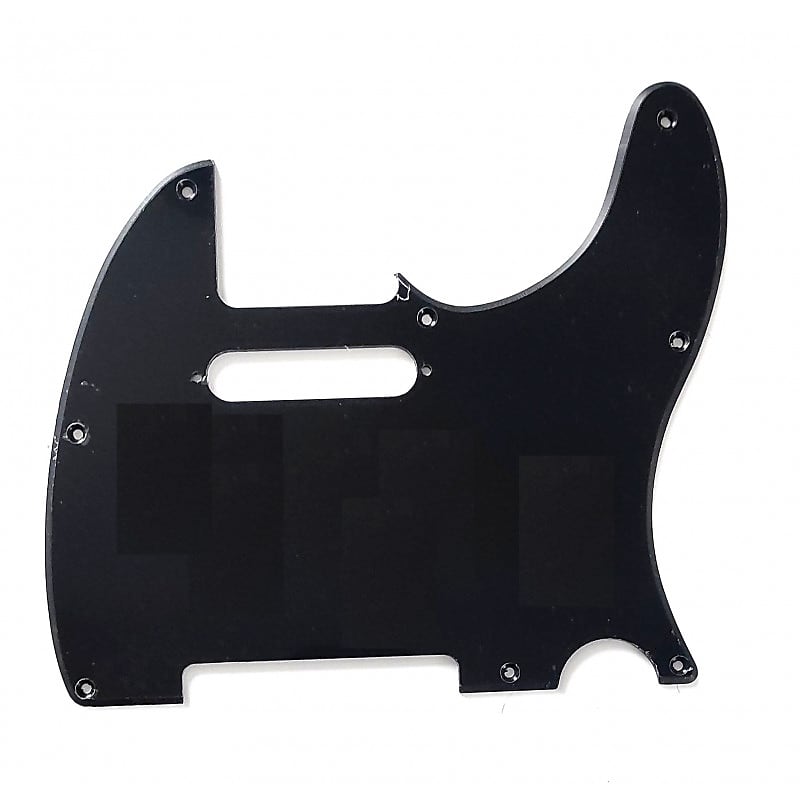 1ply, 8 holes black pickguard for Telecaster | Reverb