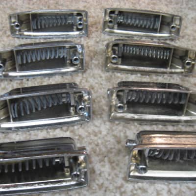 Rogers 8 Bass Drum Lugs 60's - 70's chrome image 5