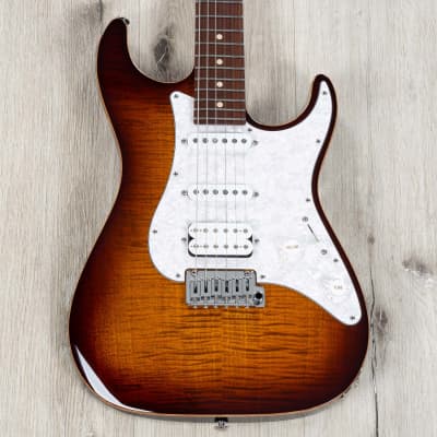Suhr Standard Plus HSS Guitar, Pau Ferro Fingerboard, Bengal Burst image 2