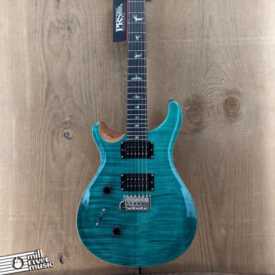 Paul Reed Smith PRS SE Lefty Custom 24 Left-Handed Electric Guitar Turquoise w/Bag image 2